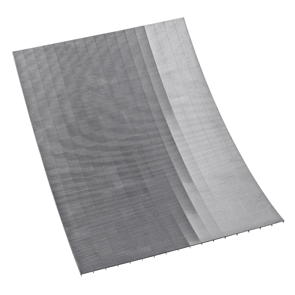vibrating and sieve bend component for wedge wire non-static items filtration system