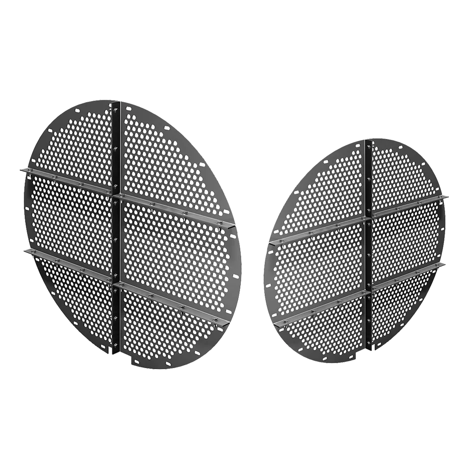 calming baffle- double baffle component for miscellaneous item anti turbulence system separator internals system