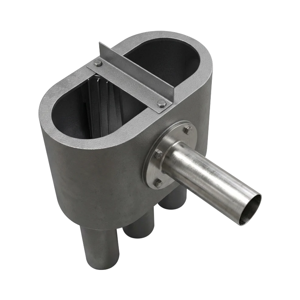 flash chamber component for pack tower mixed phase distributor tower internals system