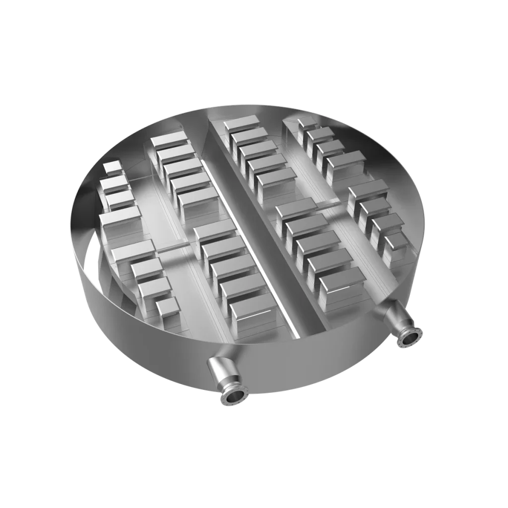 partial-rectangular chimney component for tray tower liquid collector tower internals system