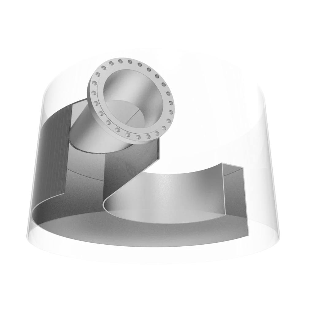 tangential inlet component for pack tower gas distributor tower internals system