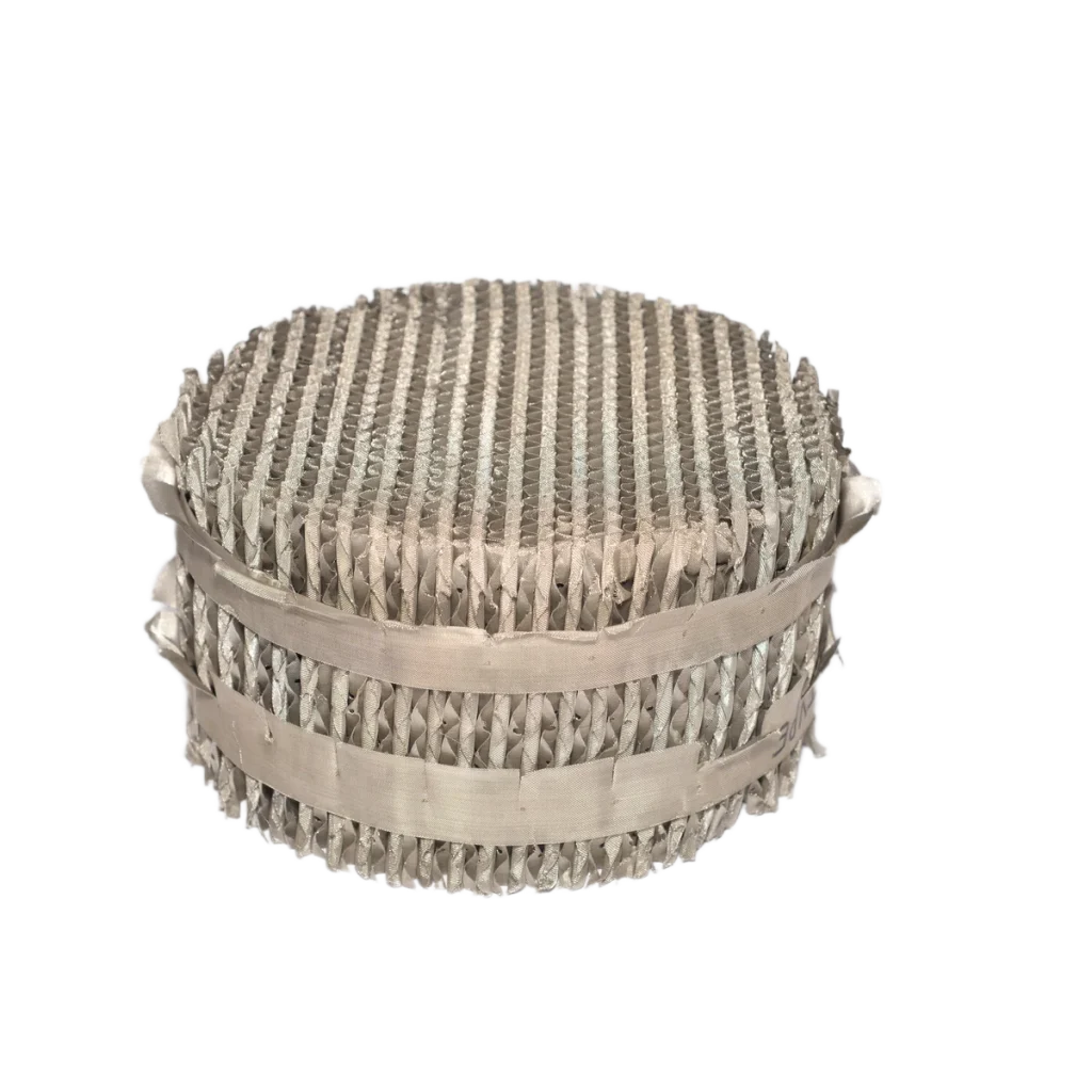 metal wire component for pack tower structured packing tower internals system