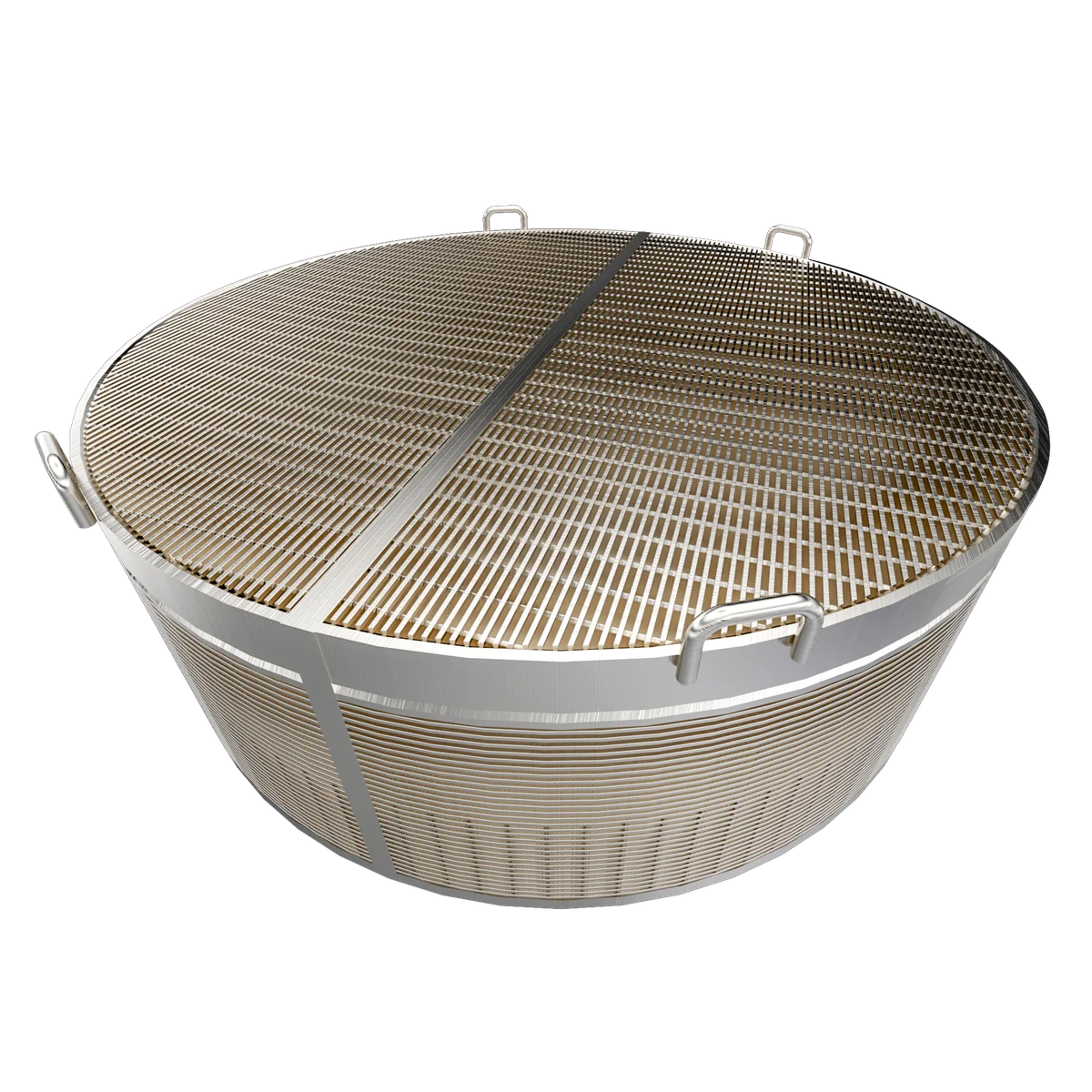 outlet collector component for fixed bed axial flow reactor internal system