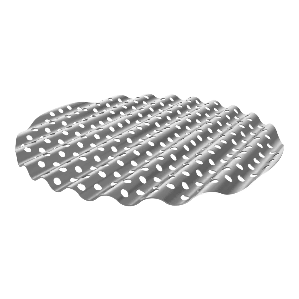 ripple tray component for tray tower tray without downcomer (counter cross flow) tower internals system